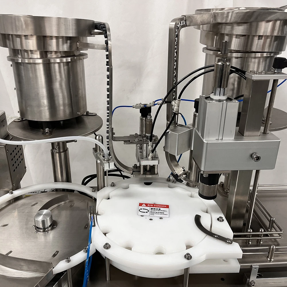 Desktop Automatic Glass Vial Filling Stoppering Capping Machine,Customized Tabletop Vial Filling Crimping Machine