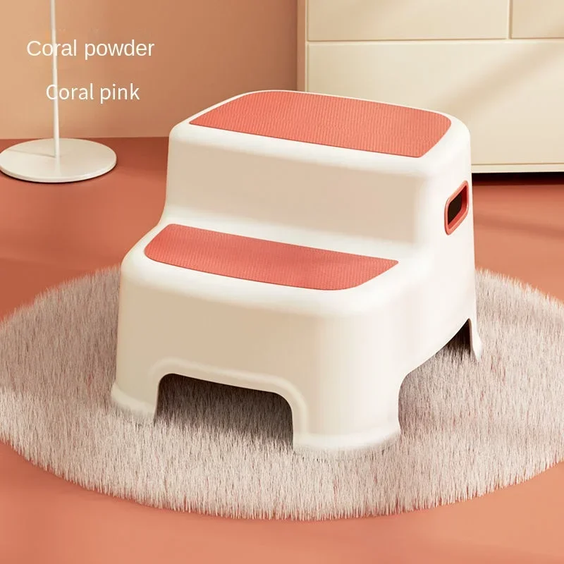 ww-Children's Ottoman Baby Step Chair Stool Small Bench Hand Washing Step Children's Stool Non-Slip