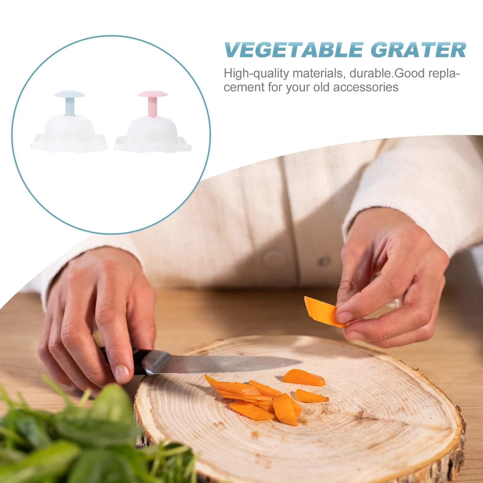 

2Pcs Mandoline Slicer Hand Guard Anti-Cut Plastic Protector for Shredding Vegetables Fast Cutting Time Saving