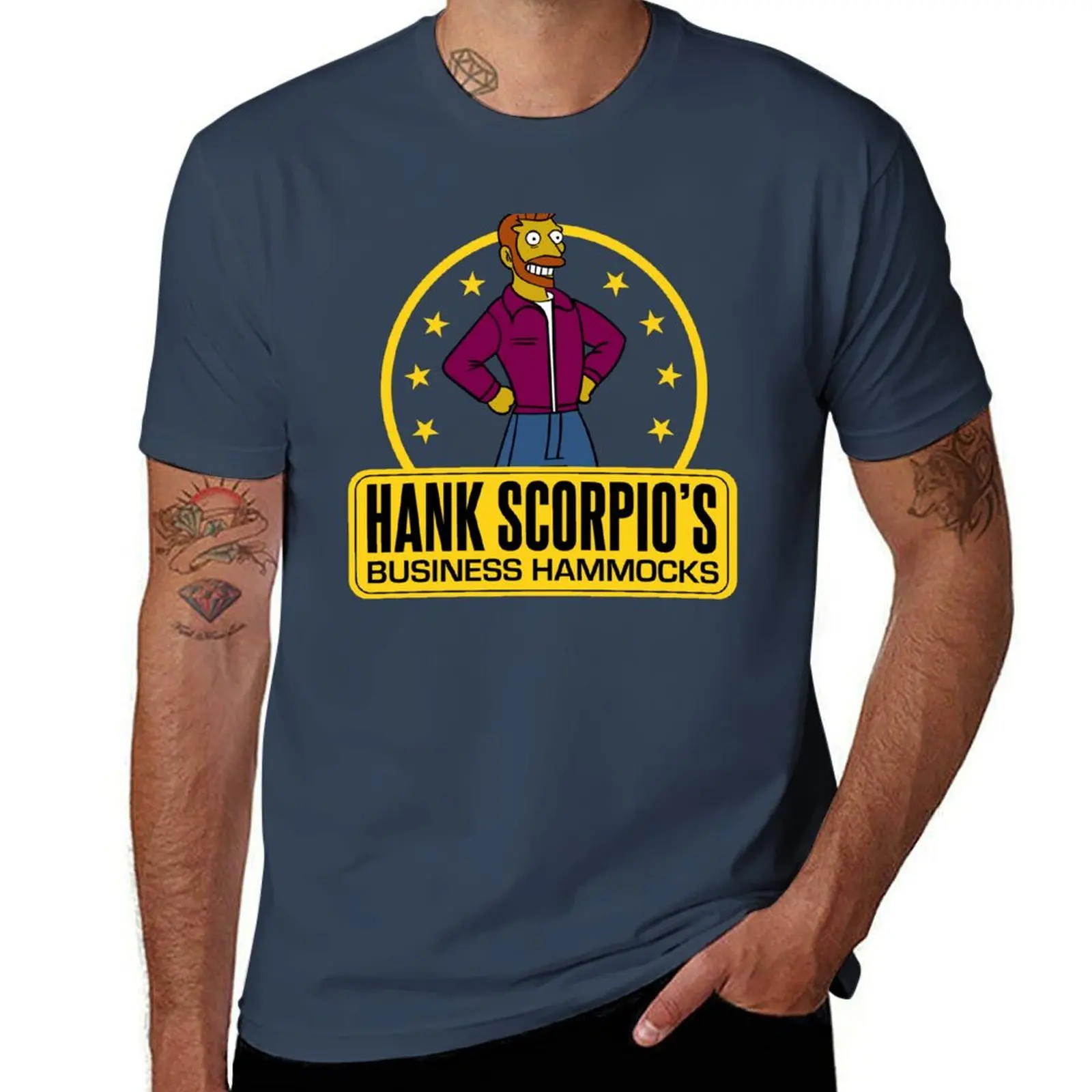 Hank Scorpio's Business Hammocks T-Shirt customs anime shirt compression shirt men