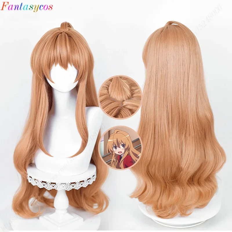 TIGER×DRAGON Aisaka Taiga Cosplay Wig 85cm Orange TIGER DRAGON Toradora! Wig Heat Resistant Synthetic Party Wigs + Wig Cap