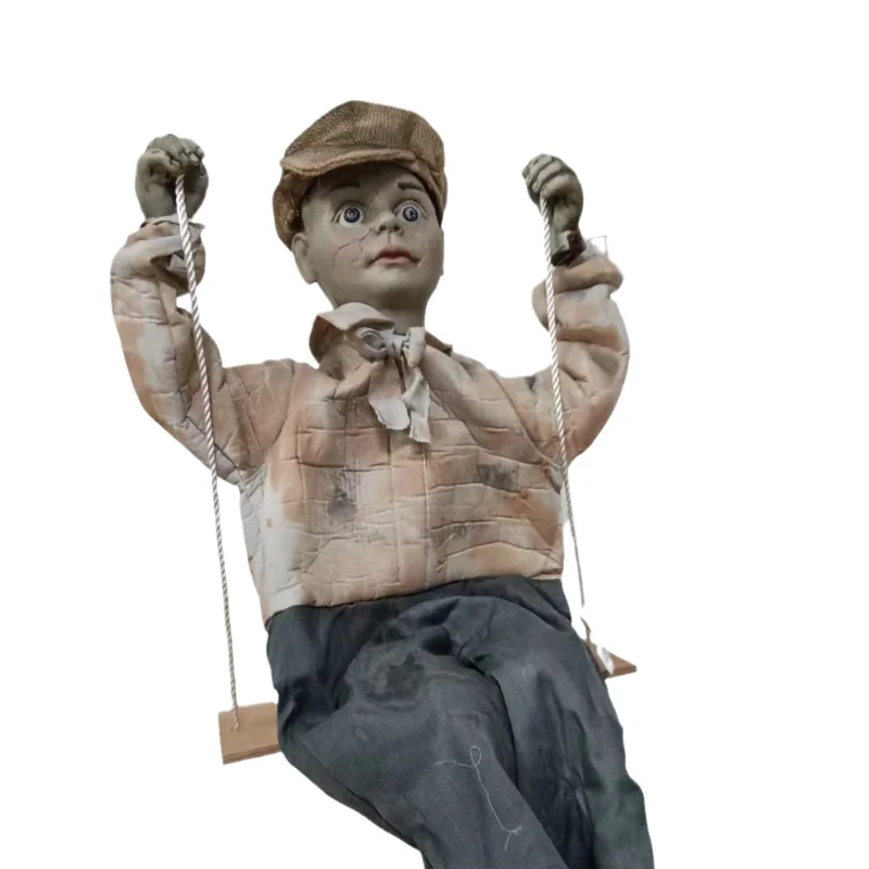 

Spinning swing kids halloween shop haunted house bar decoration horror props