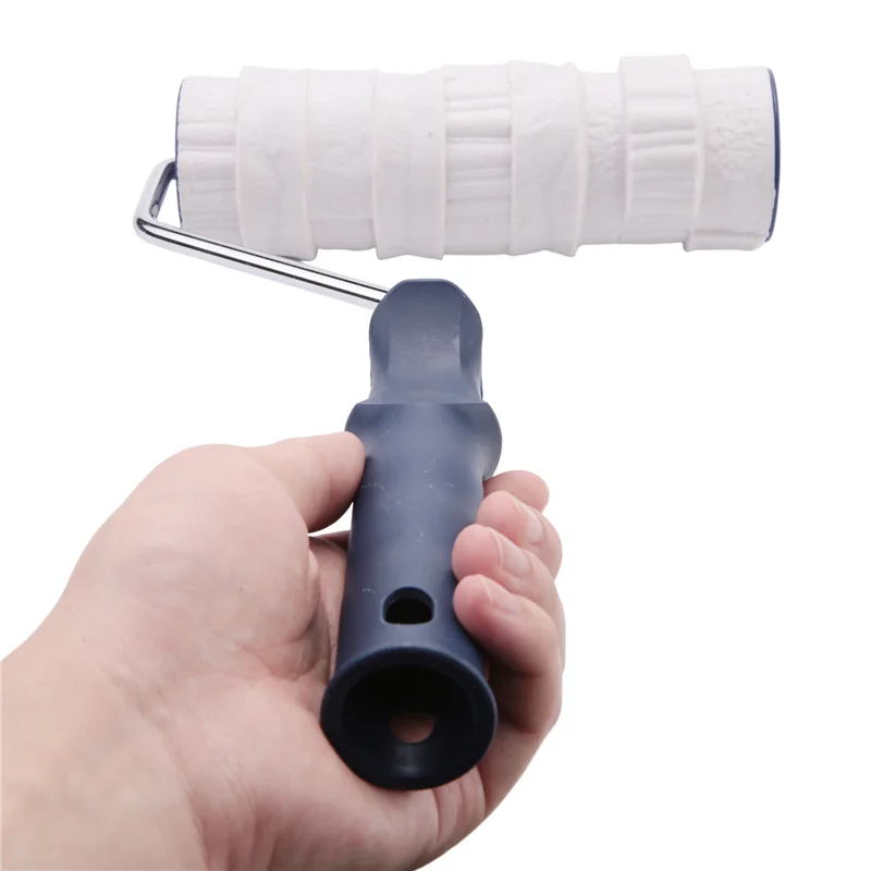 LLCS-Decorative Paint Roller Pattern Painting Tool Wall Diy Art Paint Texture Rolling Flower Roll