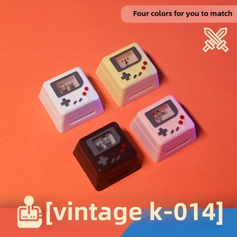 K-04 Toetsenbord Keycaps 3-in-1 Vervanging voor Mechanisch Toetsenbord Keycap Retro Game Console Keycaps Leuke Transparante Key Cap Pak