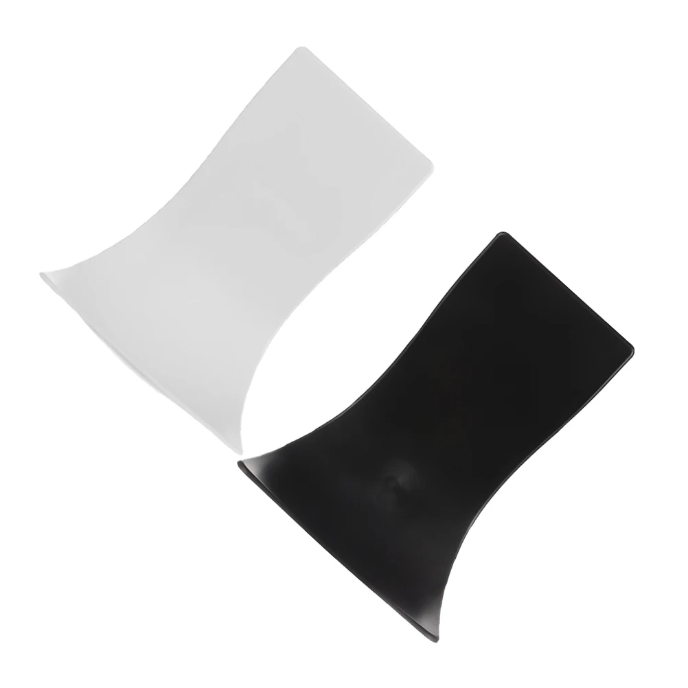 

2pcs Soap Dispenser Drip Under Dispenser Trays Wall Mount Drip Tray Floor Protector Bracket Abs Plastic H Tray Black