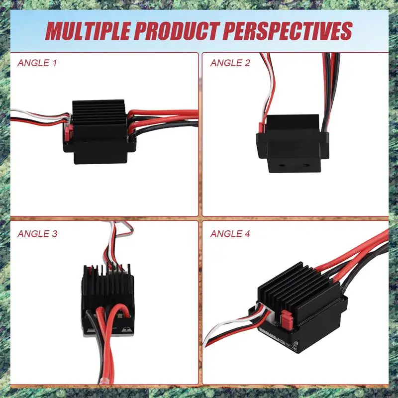 SCLS 320A ESC Gebürstet Vorwärts Rückwärts Elektrische Geschwindigkeit Controller Mit Bremse Wasserdichte Unterstützung 2-3S Batterie für RC Auto Boot