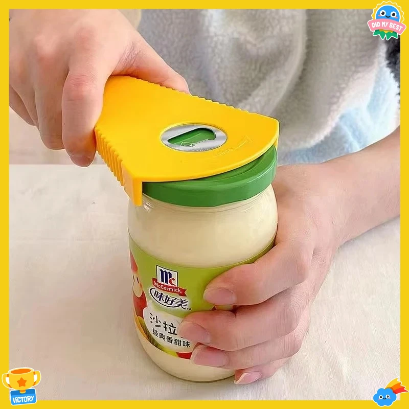 

Can Opener Multifunctional Bottle Opener Jar Opener for Beer Coke Jam Beverage Functional tools