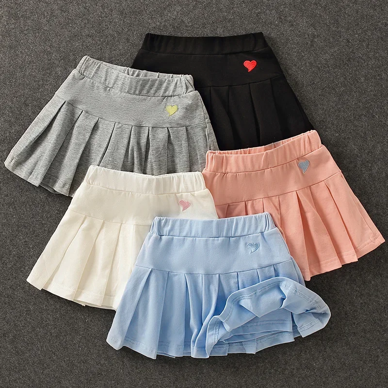 Der neue All-Match-Plissee-Culottes für Mädchen mit mittlerem und kleinem Sommer rock für Kinder und inneren Sicherheits hosen – Detail 3