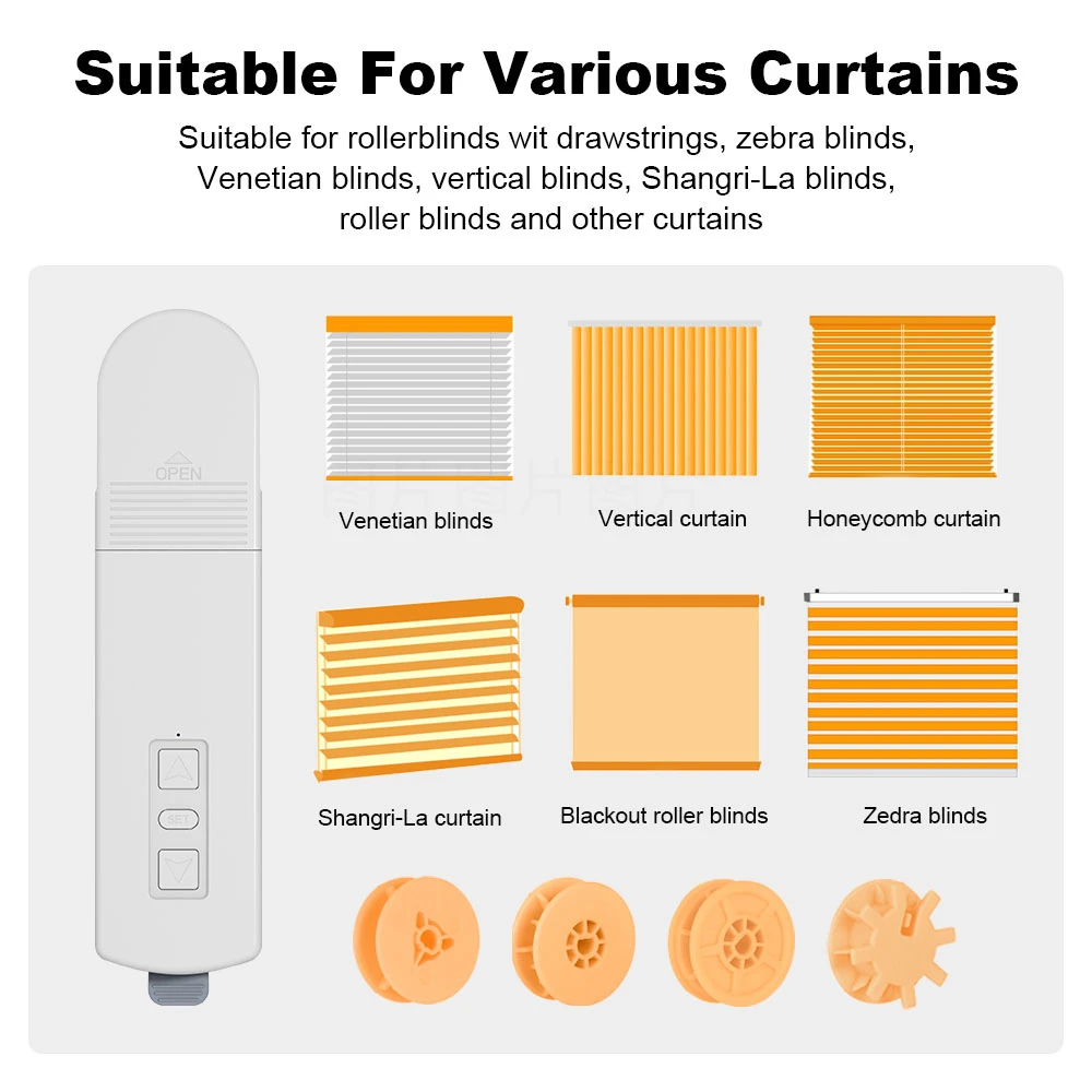 Smart DIY Motorized Chain Roller Tuya Zigbee  Blinds Shades Drive Motor Powered By Solar Panels Work With APP Alexa Google Home