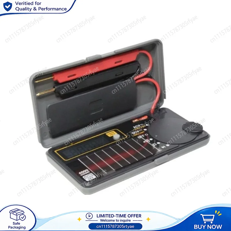 Pocket Mini Digital Multimeter 4000 Count Portable DMM DC AC Voltage Tester Automatic Electrical Test Meter