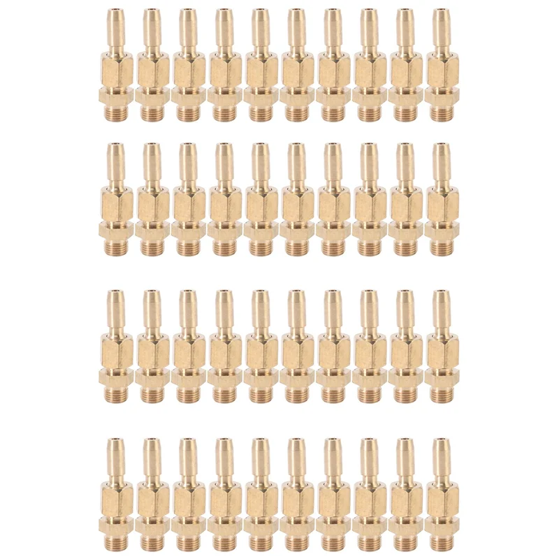 

HLZS-40Pcs 1/8 Inch DN6 Brass Gushing Spray Water Fountain Nozzles Universal Water Curtain Nozzle Landscape