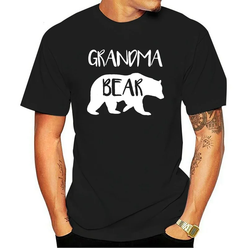 New Grandma Bear T-Shirt Funny Nana Gigi Gift For Grandmother Tee Women Day Birthday