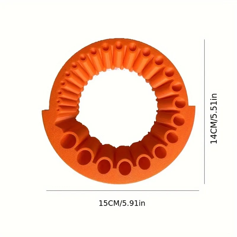 1/ 2 مجموعة من مبراة ومطاحن لقم الثقب شديدة التحمل - ملحقات ماكينة الحفر اليدوية، تصميم 24 فتحة، متوافق مع 2-1 #4