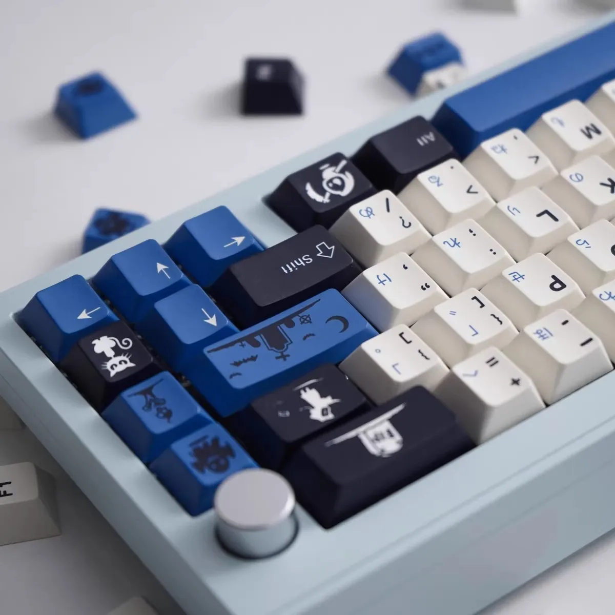 GMK 129 keys Midnight set Keycaps PBT Dye Subbed Key Caps Cherry Profile Keycap With 2.25U 2.75U 3U 7U Spacebar ISO Enter