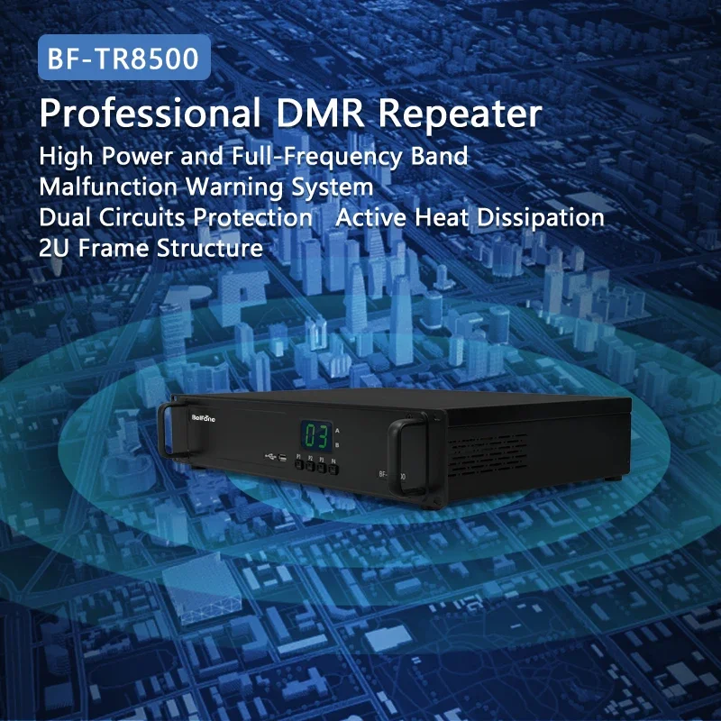 Belfone TR8500 Factory Multi Function 50W Uhf Vhf DMR Repeater