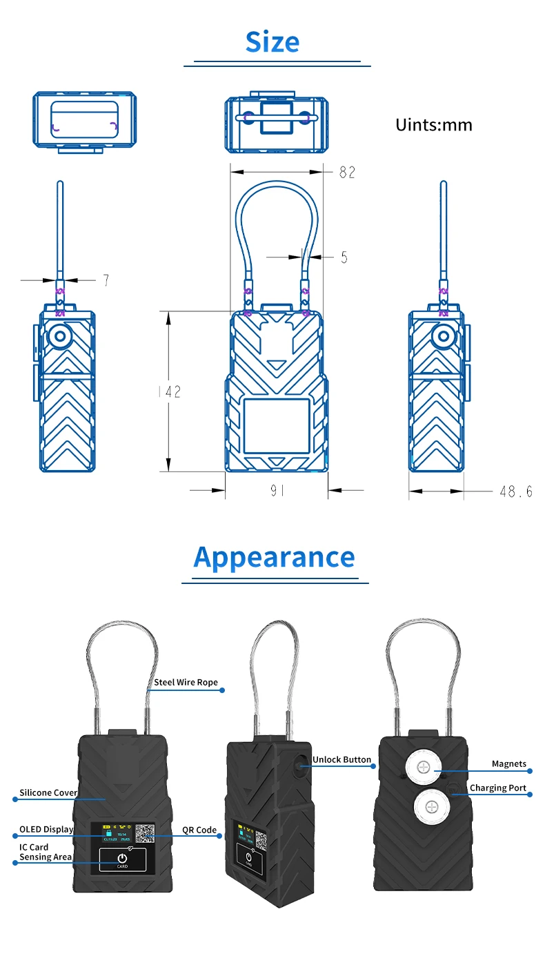 Tracker GPS Eseal a doppio magnete forte