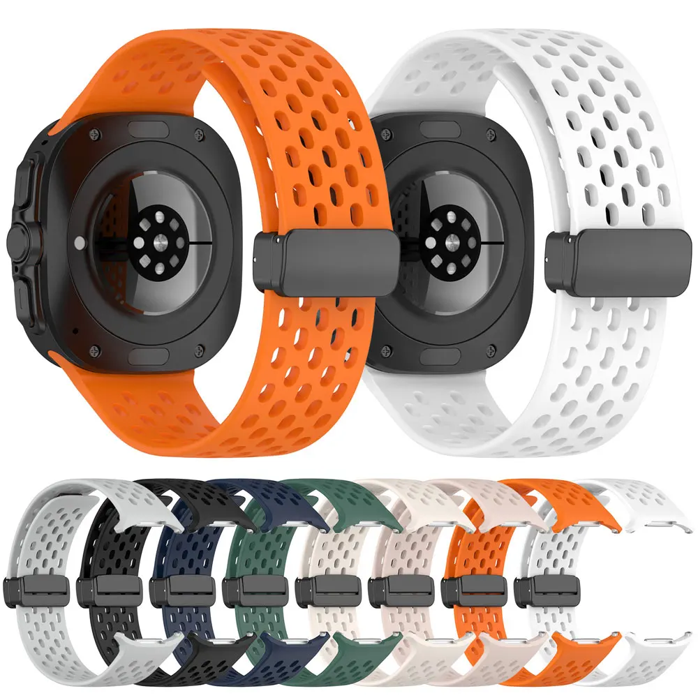 Correa de silicona con hebilla magnética para Samsung Galaxy Watch, Correa deportiva Ultra de 47mm, pulsera de repuesto, Accesorios inteligentes