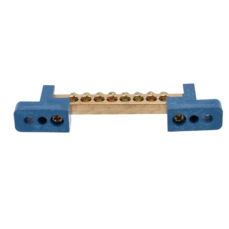 8 Terminal Bus Bar Terminal Block 20 Pack Brass Wire Screw Terminal For Car Boat Marine Ground Power Distribution