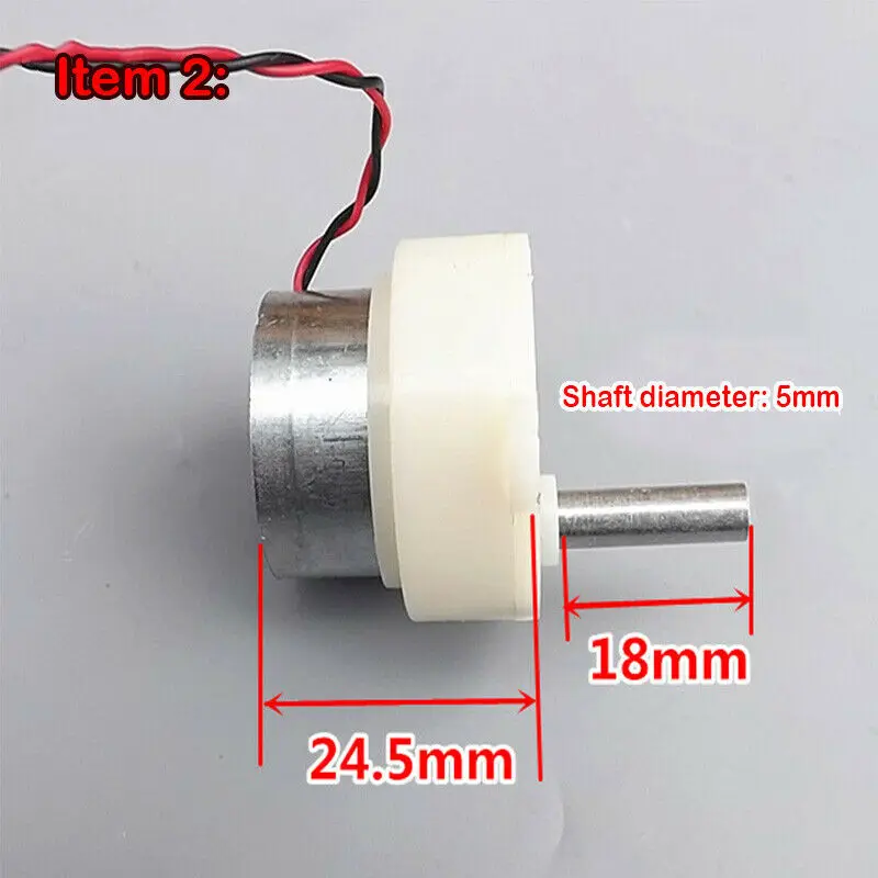DC 3-9V 2.5-11RPM Slow Speed Mini Micro 300 Series Geared Motor High Torque CW CCW Small Mute Plastic Reduction Gearbox Reverse