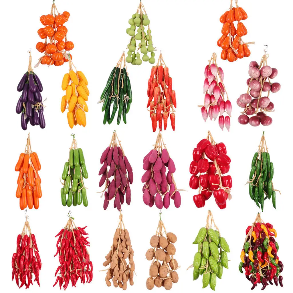 Chinese Style Artificial Simulation Food Vegetables Fake Chili Pepper Fruit Photography Props Room Home Christmas Wall Decor