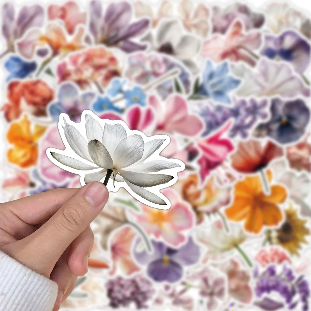 

10/30/50pcs Flowers Scenery Aesthetic Stickers Cartoon Colorful Graffiti Sticker DIY Suitcase Phone Scrapbook Decals Decoration