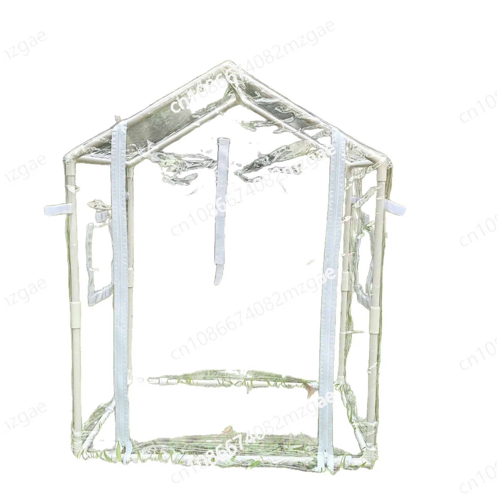PVC tent, with ventilation windows and zipper doors, plant nursery with lights, cold-proof and wind-resistant greenhouse