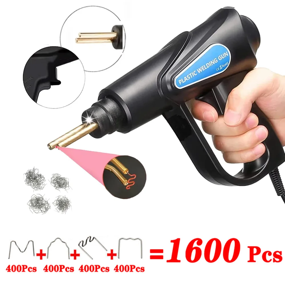 Mesin Stapler Panas Pokok Plastik Tukang Las Plastik PVC Mesin Perbaikan Bumper Kit Perbaikan Besi Solder untuk Pistol Mobil