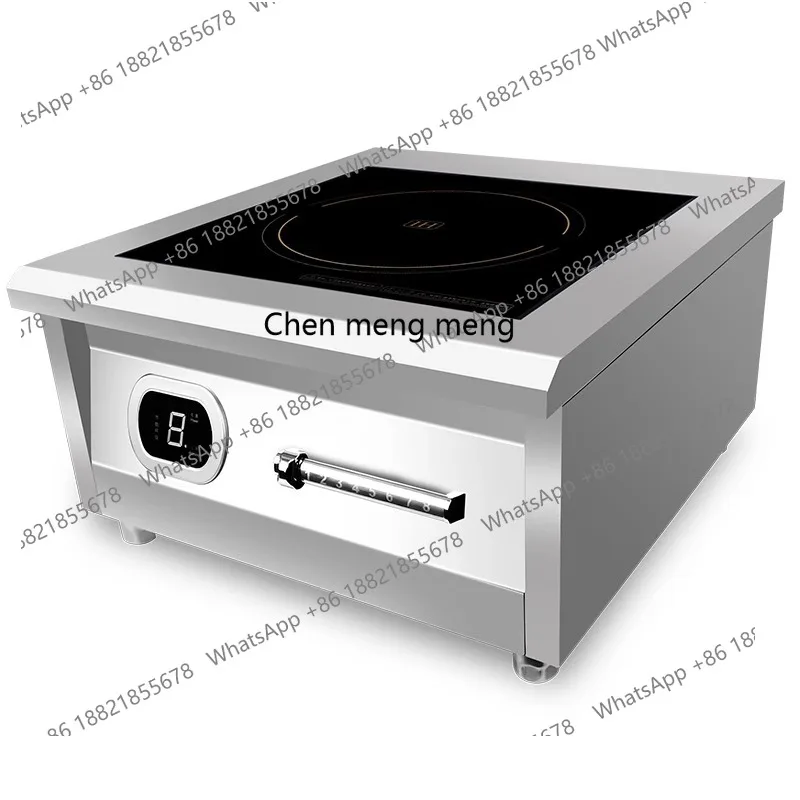 

8000W high-power catering commercial electromagnetic stove flat stove braised soup stove kitchen, commercial induction cooker