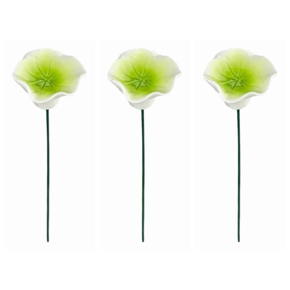 3pcs Flower Shape Bee Watering Station Ceramic DIY Insect Drinking Cup Garden Decoration Multi-function