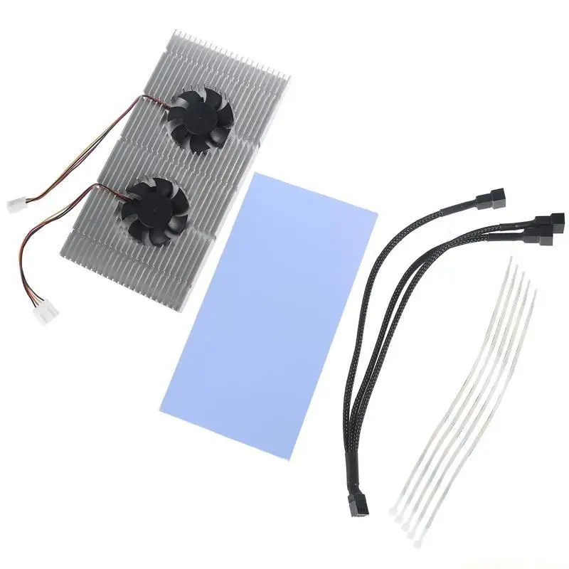 GPU Backplane Radiator For RTX 3090 3080 3070 Graphics Card Memory Fans Heatsink