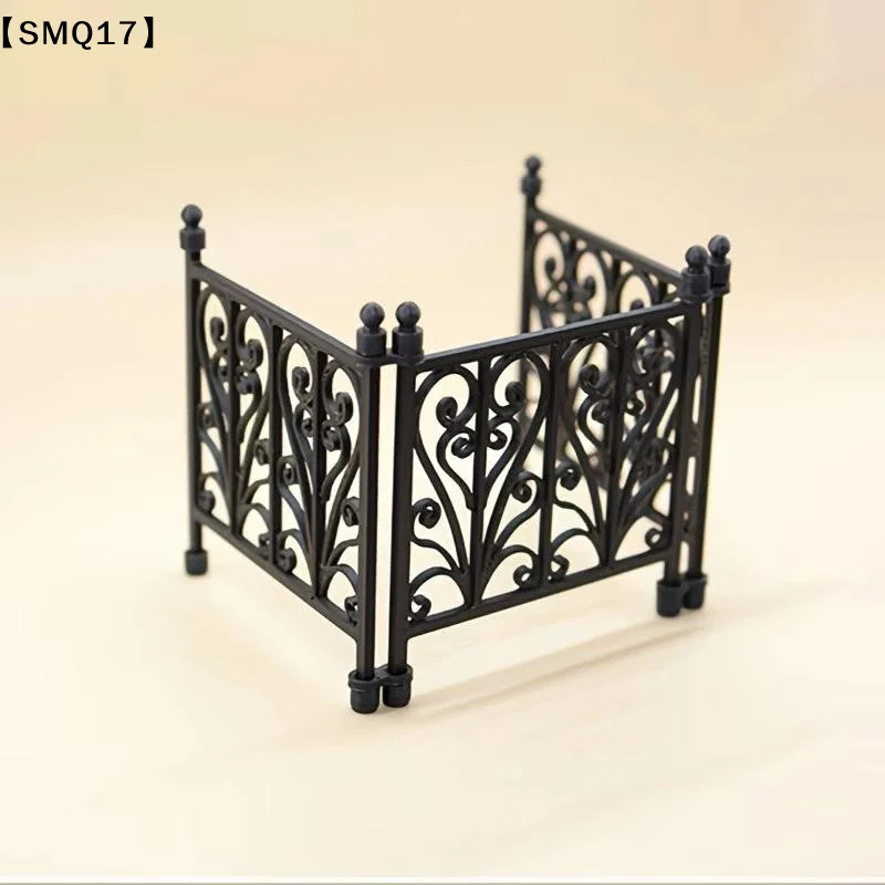 DollHouse Carved Fence Guardrail Miniature Model DIY Scene Ornaments And Photography Props Micro Landscape Home Decor【SMQ】