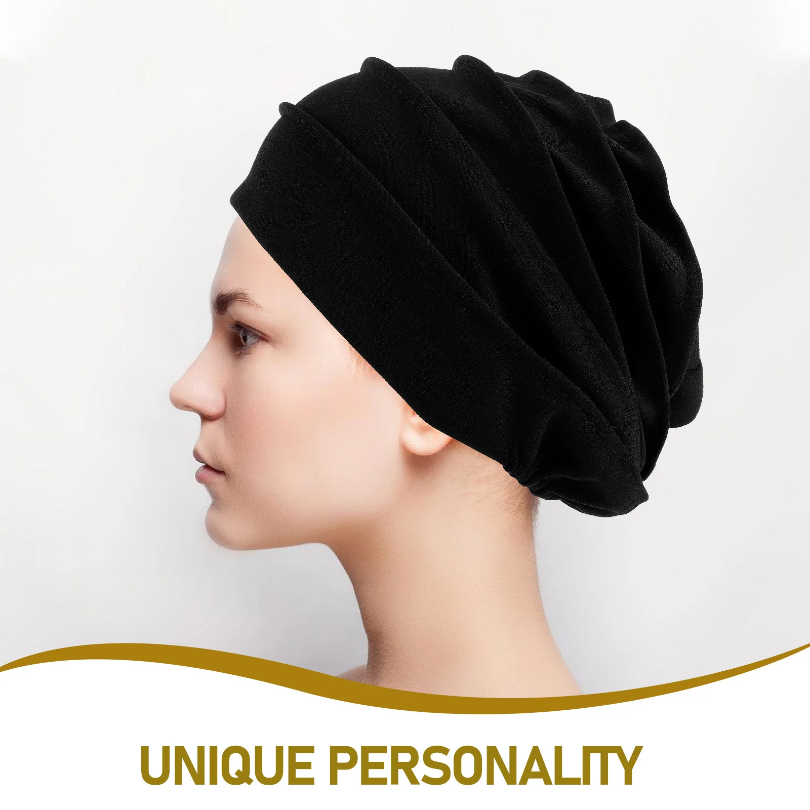 قبعة نسائية كيميائية عصرية ذات ثنيات خفيفة الوزن للنوم عمامة قبعة أغطية الرأس لتساقط الشعر والسرطان والمريض #4