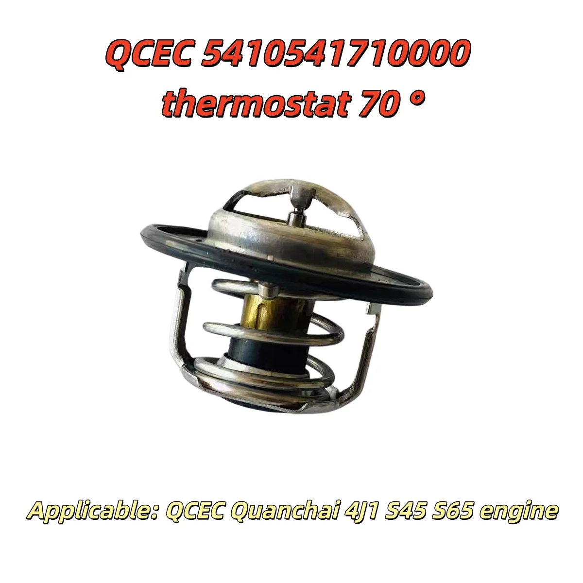 Quanchai QCEC 5410541710000 thermostat 70 ° Suitable for: Heli Lonking forklift Quanchai 4J1 S45 S65 engine 5410541710000