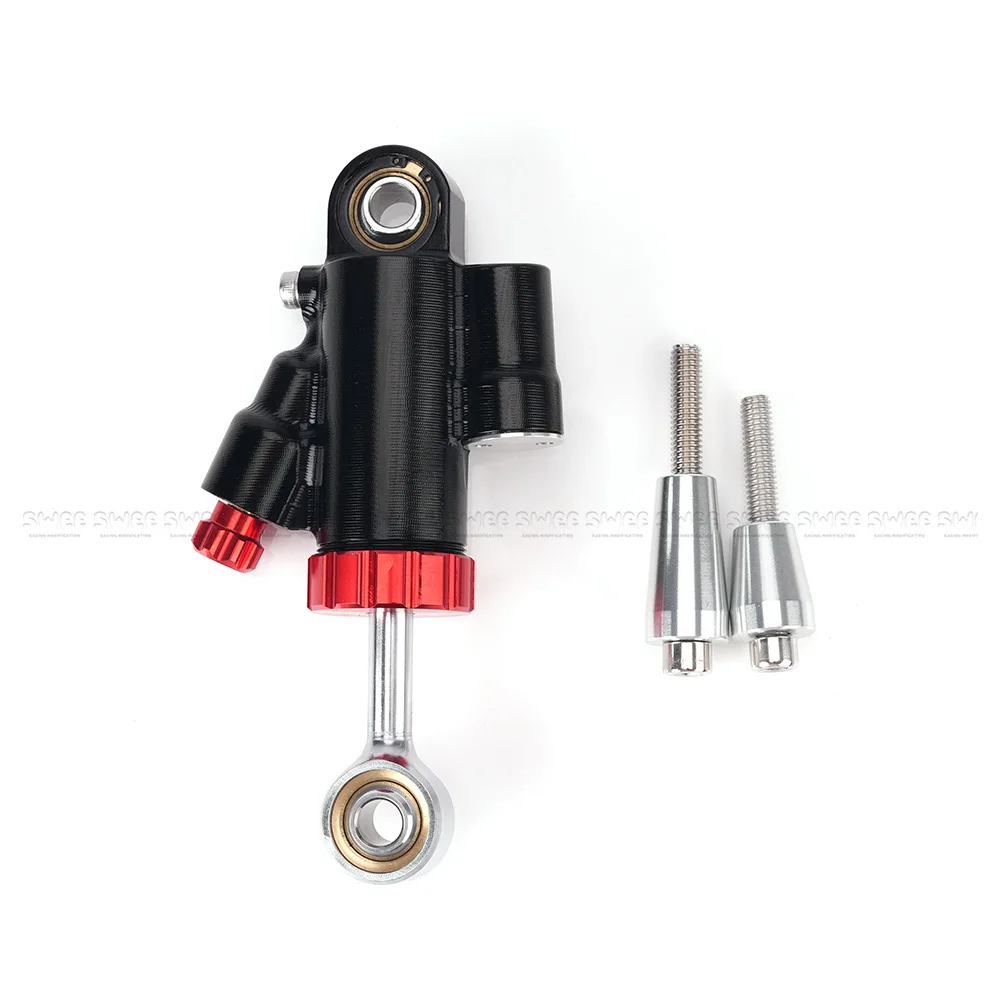 ملحقات تعديل الدراجة النارية على الطرق الوعرة دواسة السيارة دراجة نارية انتعاش مثبط صغير 130 مللي متر مثبت التوجيه #5