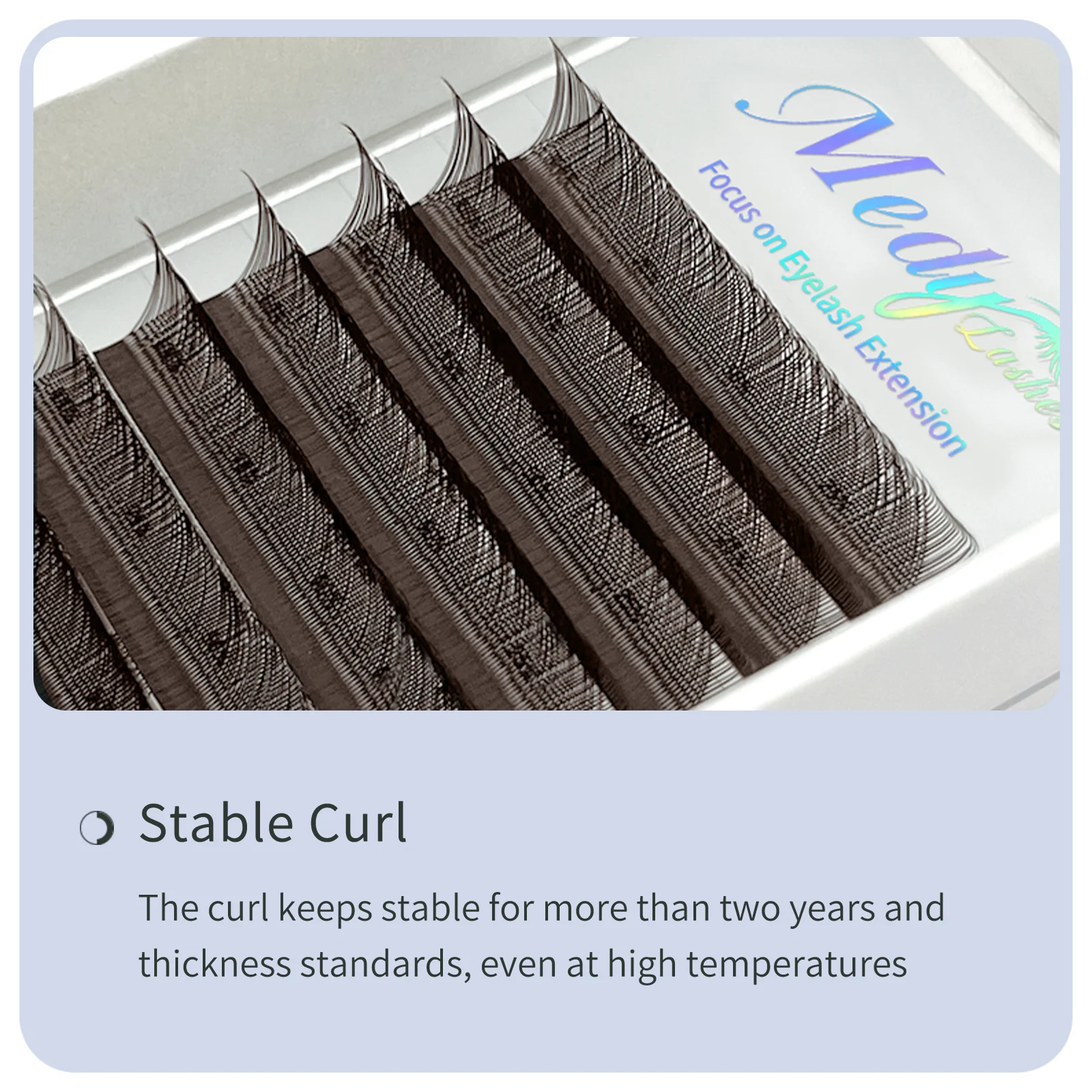 Medylashes YY Shape Brown Eyelash Extension LU(M) Curl Cilios Makeup YY Premade Volume Fans Soft Faux Silk Eyelashes