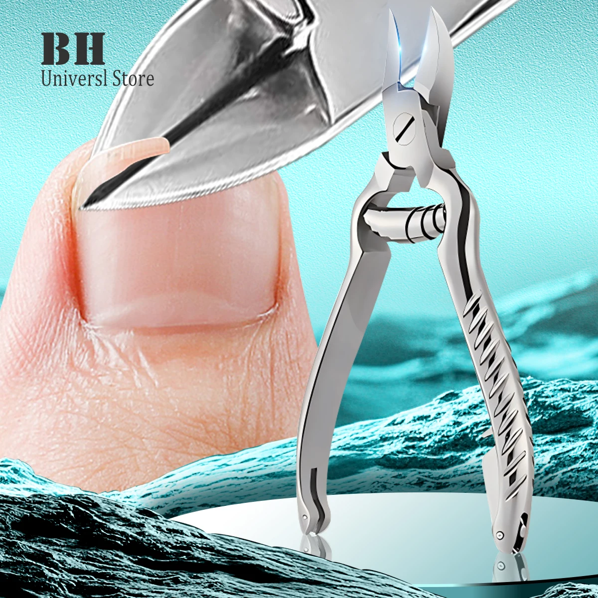 

1Pcs Thick Toenail Trimmer Clipper Stainless Steel Professional Paronychia Ingrown Nail Cutter Manicure Foot Care Pedicure Tool