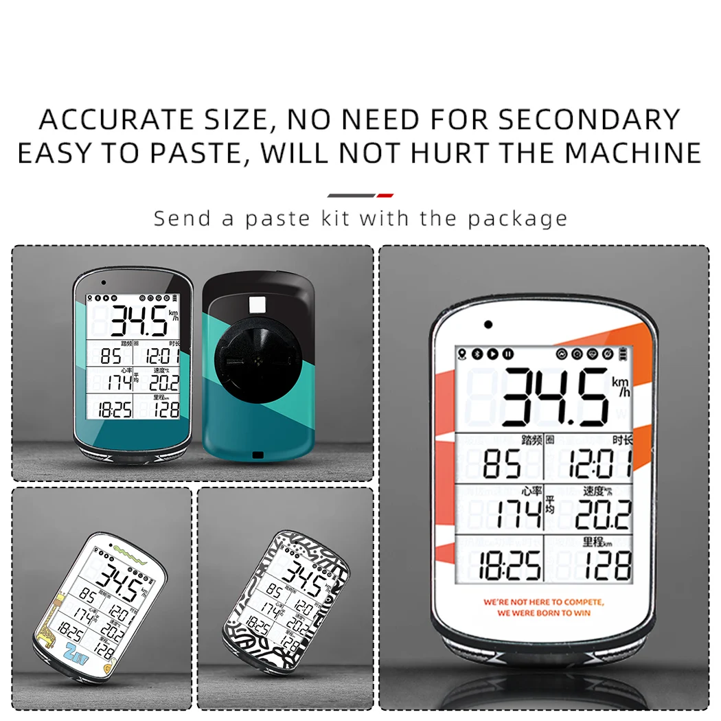 ل Magene C506SE ملصقات الكمبيوتر لركوب الدراجات الشارات الزخرفية شخصية طبقة رقيقة واقية مقاوم للماء تغيير اللون #4