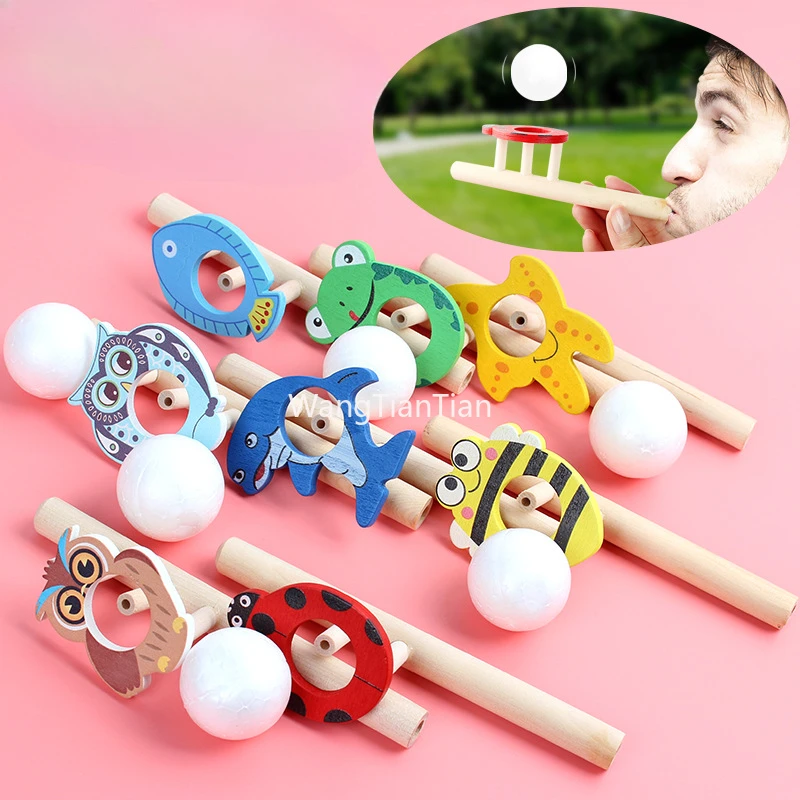 

1pcs Cartoon Floating Blow Ball Balance Blowing Toys Kids Balance Training Stress Reliever Classic Nostalgic Toys