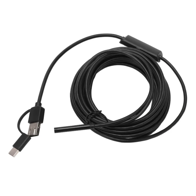 Endoscope 5.5mm 3 In 1 USB Borescope Camera IP67 Waterproof For Inspection Maintenance 1m/3.28ft  3.5m/11.48ft