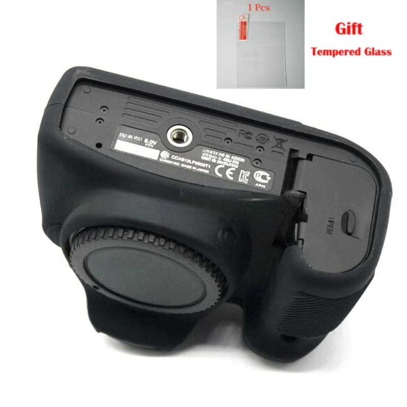For Canon EOS 70D Soft Silicone Camera Case  Protective cover 70D Soft rubber cover, Camera bag +1 PCS Free Tempered Film