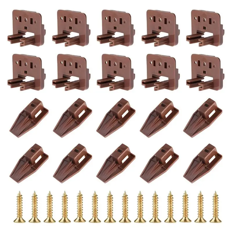 A67P-Drawer Slide Track Guides Glides,Drawer Guide For Dresser Slides For Center Mount Drawer Fit Rite-Trak 1 Drawer Systems