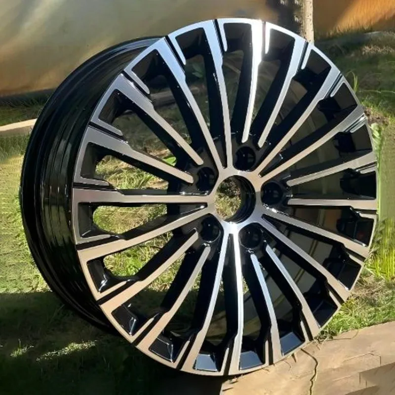 

In Stock Wholesale Multi Spoke 18*7J 5*120 Aluminum Alloy Machine Face Wheel Hub Rims Black Cast Passenger Car Wheels Casted