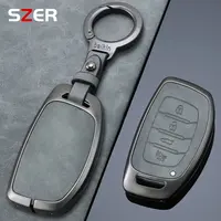 Fundas protectoras para llaves de coche de aleación de Zinc, accesorios para Hyundai Tucson Santa Fe Rena Sonata Elantra Creta Ix35 Ix45 I10 I30 I40