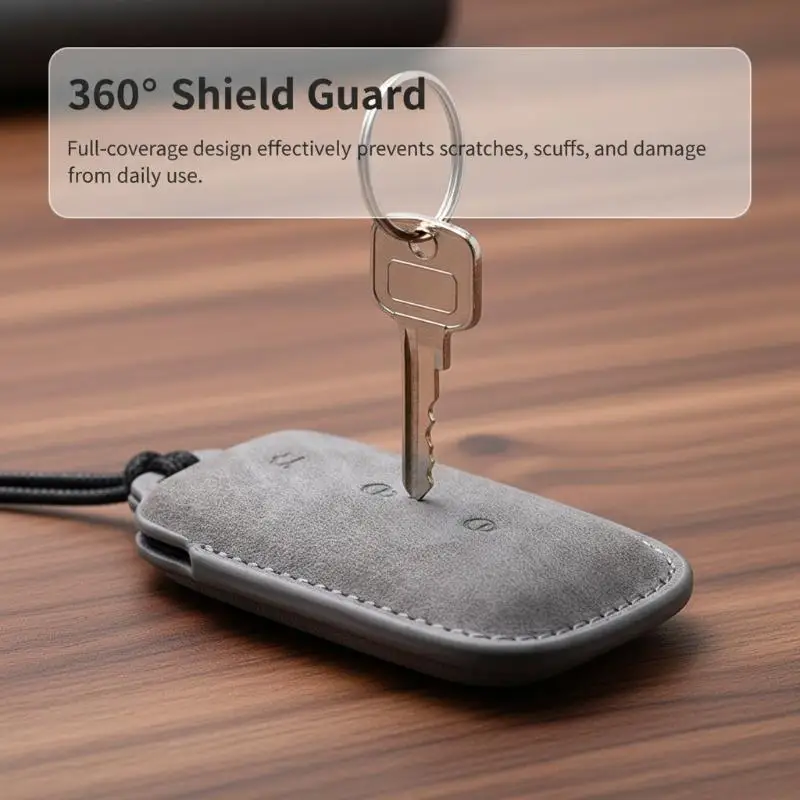 Geely PU Leather Smart Key Case for 1 2 3 4 Button Remote Protect Shell Shockproof Car Accessory for Outdoor Travel