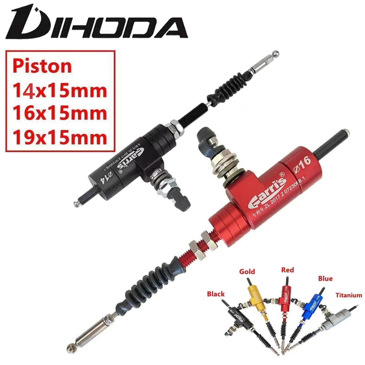 Piston 14x15 16x15 or 19x15mm Motorcycle Hydraulic Hand Clutch Master Cylinder Rod System Performance Efficient Transfer Pump