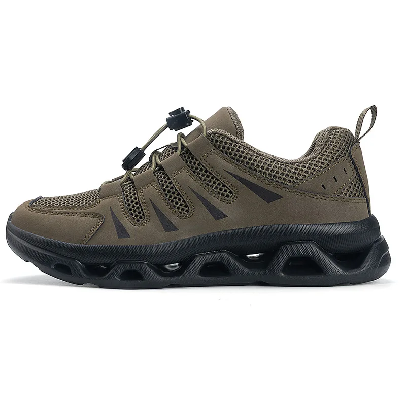 

New Men Sneakers Shock Absorbing Casual Sports Shoes Off Road Running Men's and Women's Shoes Mesh Breathable Men's Hiking Shoes