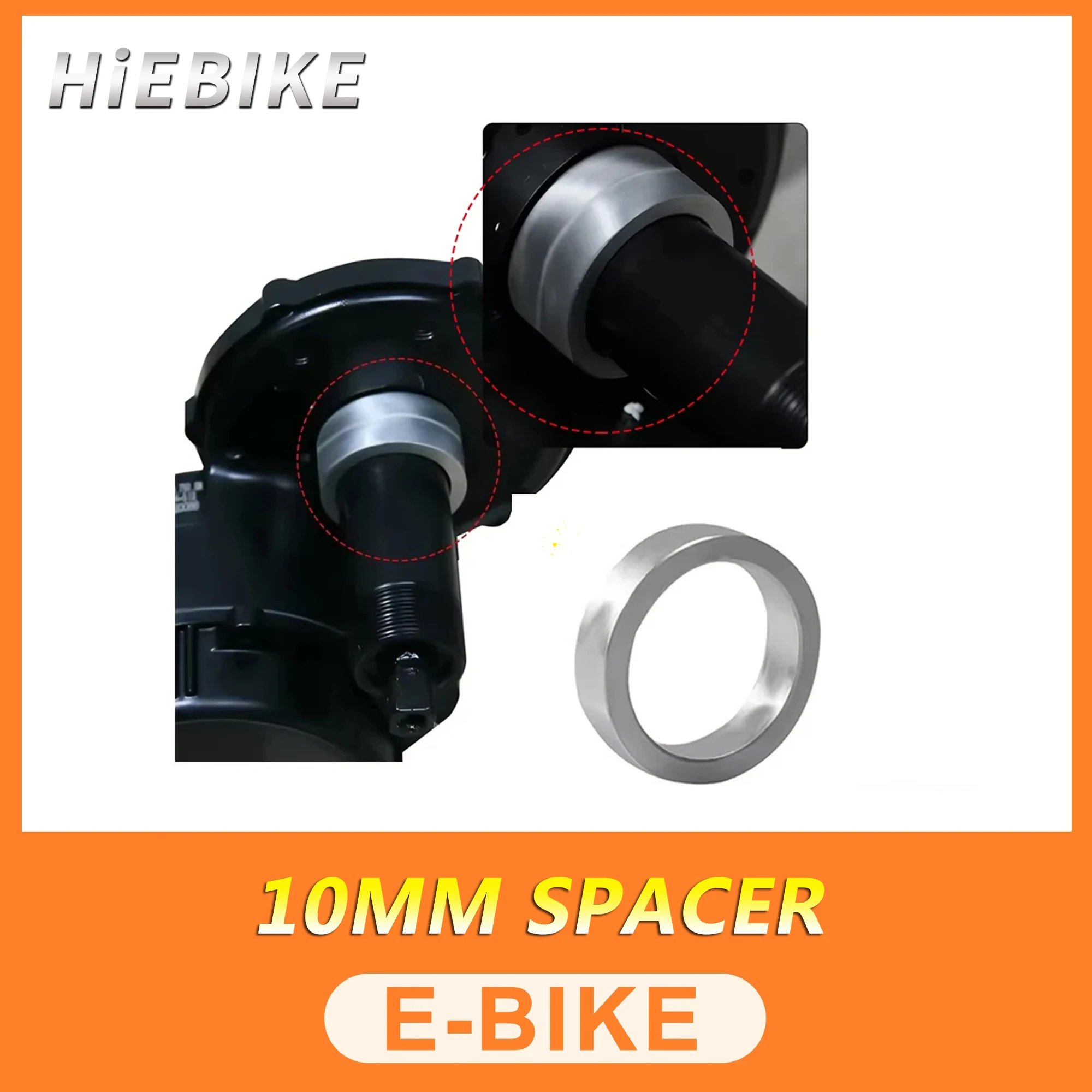 AliExpress NONE BAFANG Gasket Spacer Adapter 10mm/pc for  BBS03 Ebike Mid Drive Crank Motor 1000W Bottom Bracket 90mm 110mm Bafang BBSHD Fitting