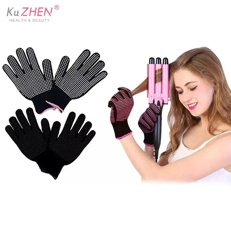 

Thermal Styling Gloves Heat Resistant Glove Hair Straightener Perm Curling Hairdressing Heat Resistant Finger Glove Styling Tool