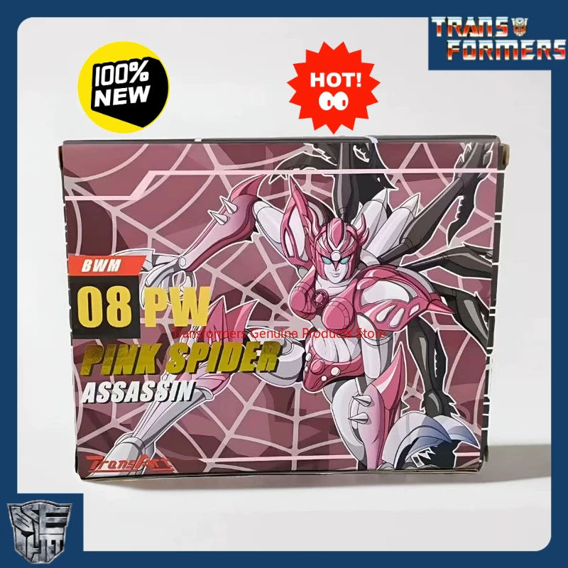 

New style Transformer BWM-08PW Metal Variant Pink Spider Black Widow Power Warrior birthday gift action figures studio robot