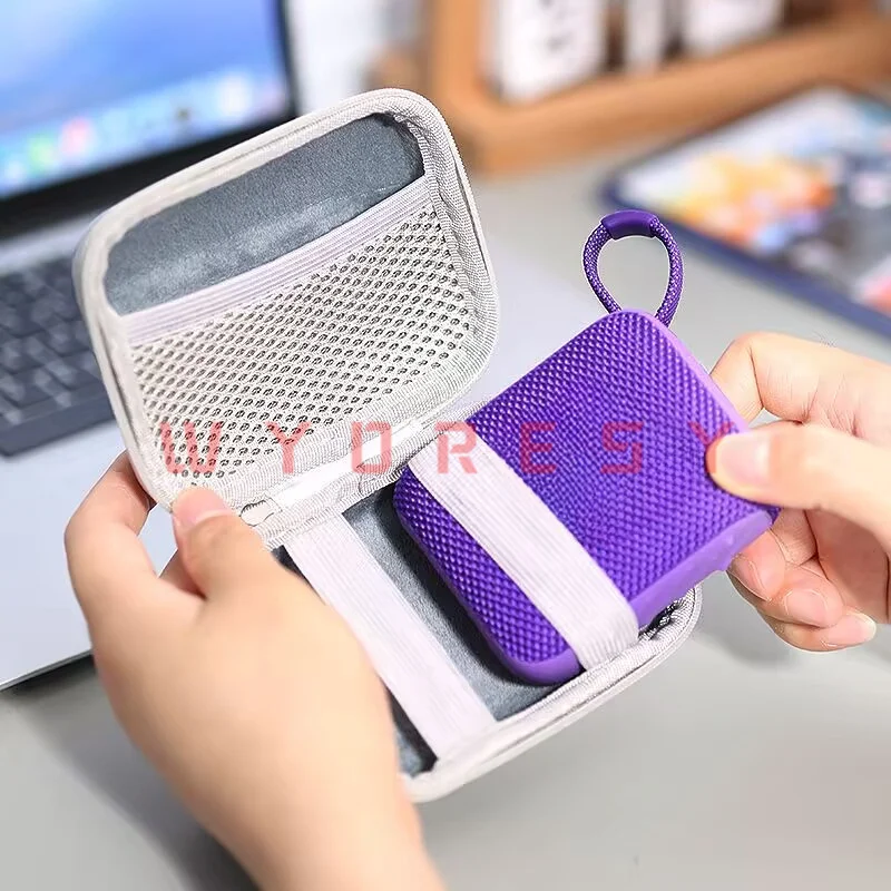 Storage Pouch For JBL (GO4) Custom Molded Cavity Holds Portable Audio Unit Steady To Prevent Shifting During Outdoor Music Activ